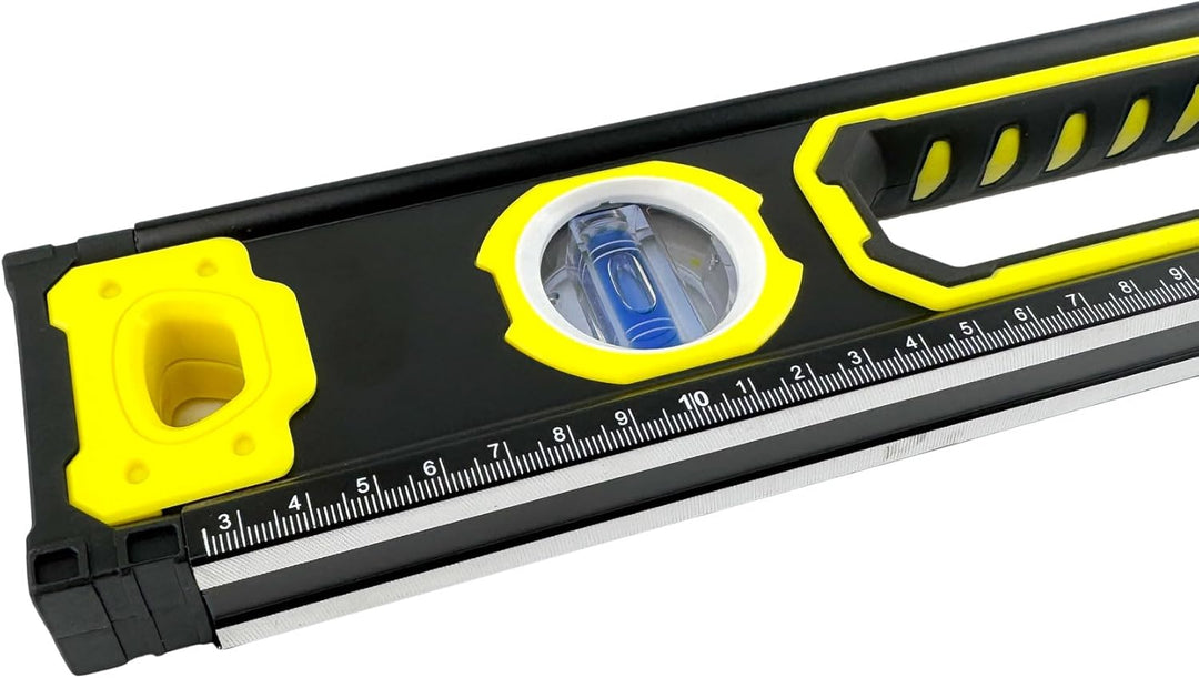 WELDINGER Wasserwaagen Set 230-1200 mm 5 Stück magnetisch Top View zwei Libellen, Wasserwaagen Set 2