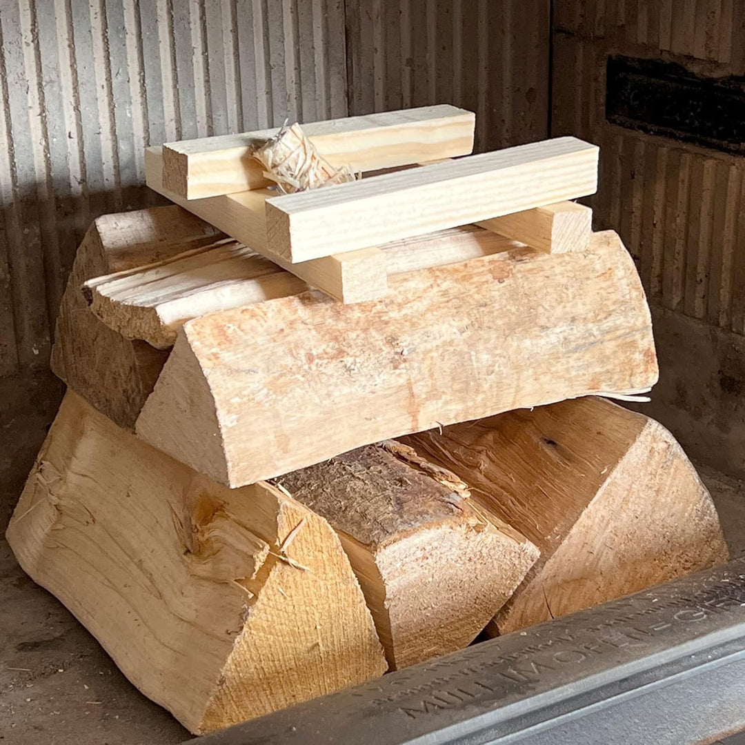 FINNAS 20kg Anfeuerholz Anzündholz Anmachholz Brennholz Kaminholz Kaminscheit Span Smoker Grill BBQ