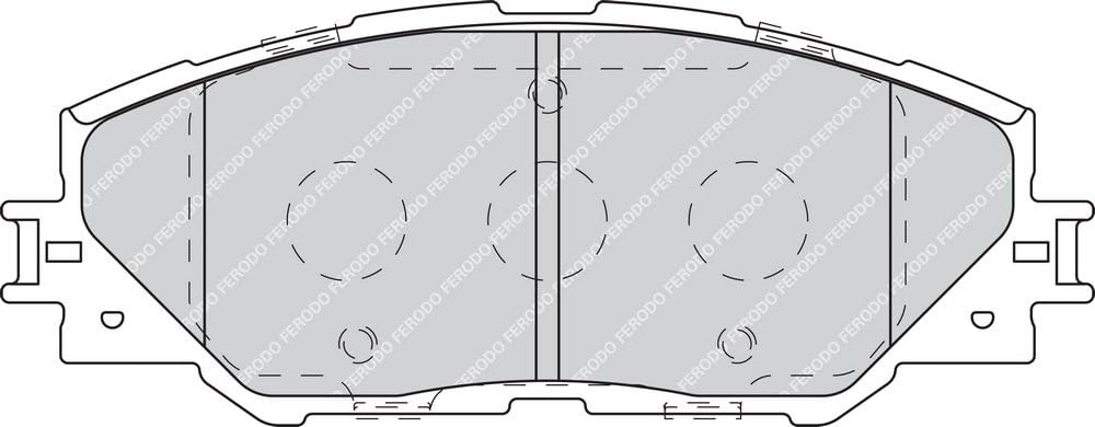 Ferodo FDB4136 Bremsbelagsatz, Scheibenbremse - (4-teilig) - (4 Stück)