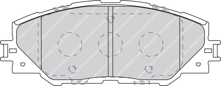 Ferodo FDB4136 Bremsbelagsatz, Scheibenbremse - (4-teilig) - (4 Stück)