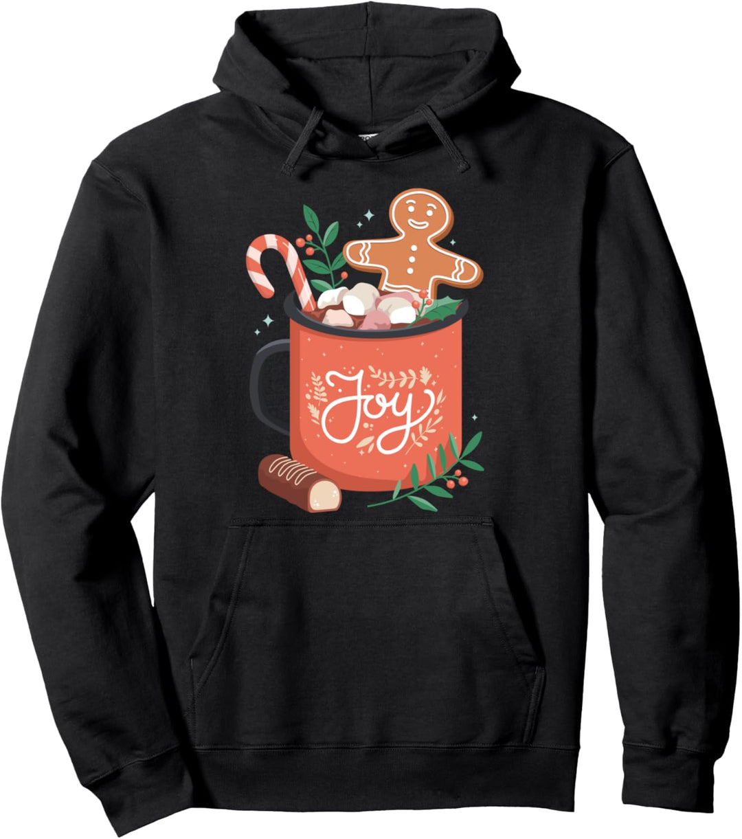 Heisser Kakao Lebkuchenmann mit Zuckerstange Joy Pullover Hoodie