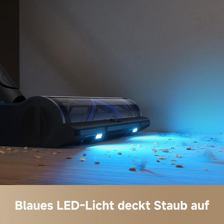 Mova S4 Detect Akku Staubsauger, bis zu 91 Minuten Laufzeit, staubsauger Kabellos LED-Display, OptiI