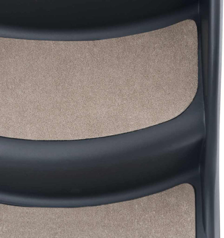 vidaXL Faltbare 3-stufige Hundetreppe dunkelgrau