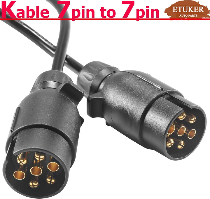 Anhänger Verlängerungskabel Spiralkabel 7polig 12v Anhängerkabel 1.7meters Kabel für Anhänger Licht