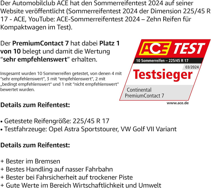 225/50Yr17 Conti Tl Premium 7 Fr Xl (Eu) 98Y