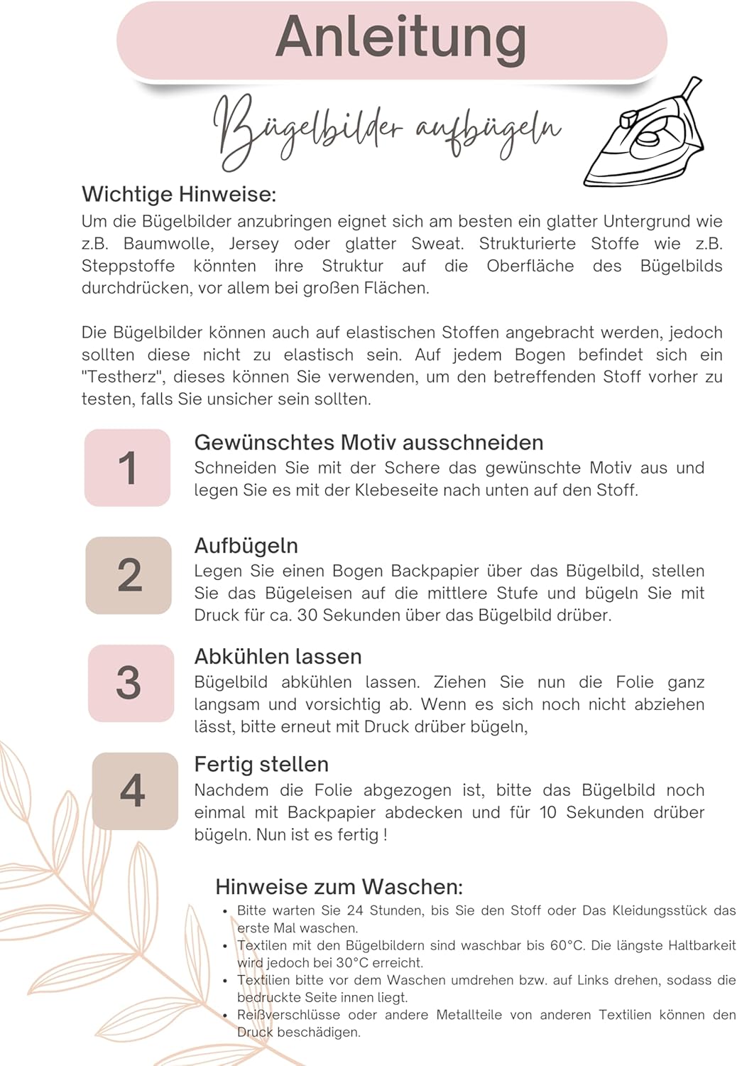 Bügelbilder Set für Textilien DIN A4 Kinder Mädchen Jungen Pferde Weihnachten gross klein Aufbügelbi