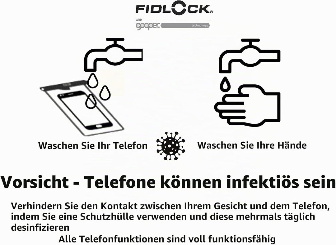 Fidlock Hermetic Drybag Multi Schwarz - Magnetisch selbstverschliessender wasserdichter Drybag, Grös