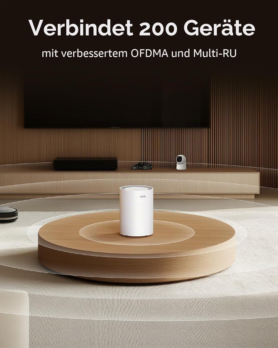 Cudy Dual Band BE3600 WiFi 7 Wi-Fi Mesh System, 3,6 Gbit/s 160 MHz, Abdeckung bis zu 4.800 m², 3 Gig