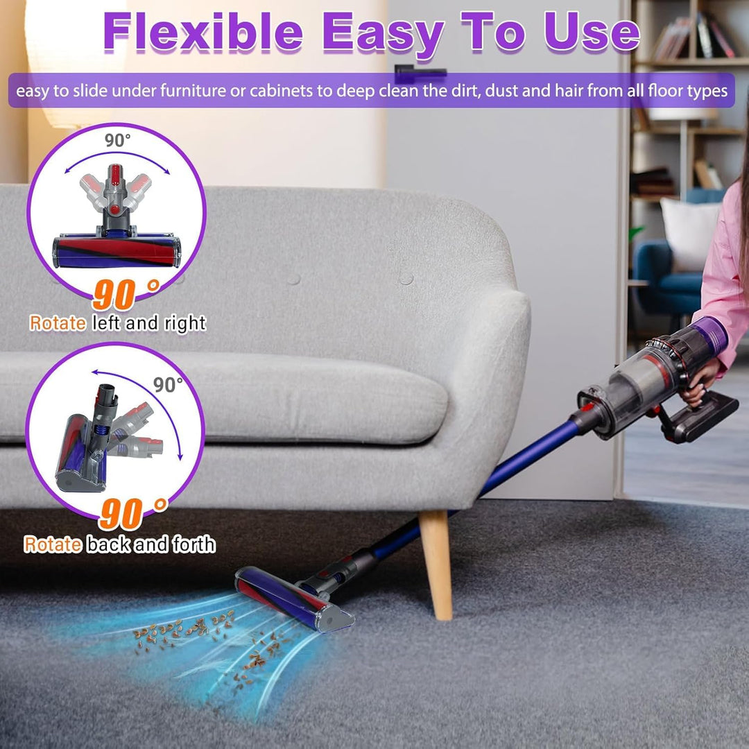 Softwalze Bodendüse Zubehör für Dyson V7 V8 V10 V11 V15 SV10 SV11 SV12 SV14 SV15 SV22 Staubsauger, E