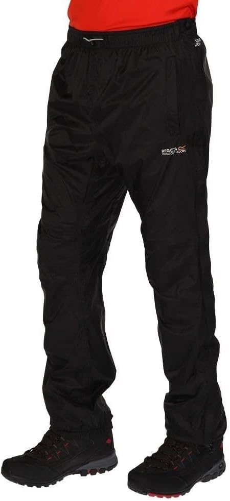 Regatta Active Packaway Regenhose Herren 44-46 Schwarz, 44-46 Schwarz