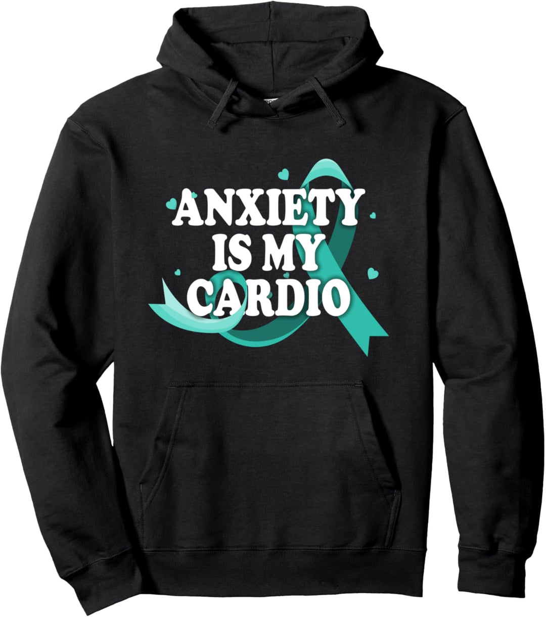 Anxiety Is My Cardio Angststörung Soziale Phobie Antisocial Pullover Hoodie