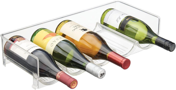 mDesign Flaschenhalter für Kühlschrank - stapelbarer Weinständer für 5 Flaschen - Getränkeaufbewahru