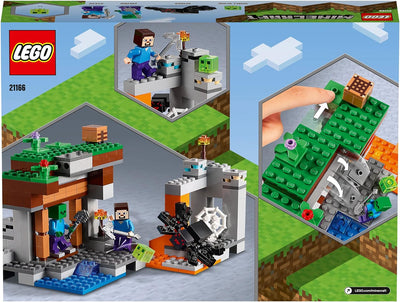 LEGO Minecraft Die verlassene Mine Bauset, Zombiehöhle mit Figuren: Schleim, Steve und Spinne 21166