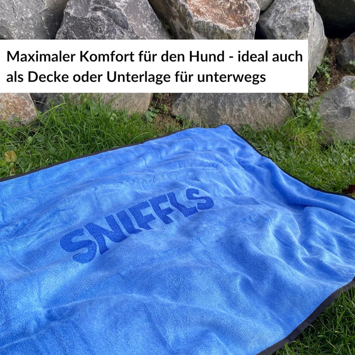Sniffls® Premium Hundehandtuch (2er-Pack, Weich u. Waschbar) Extra saugfähig und schnell trocknendes