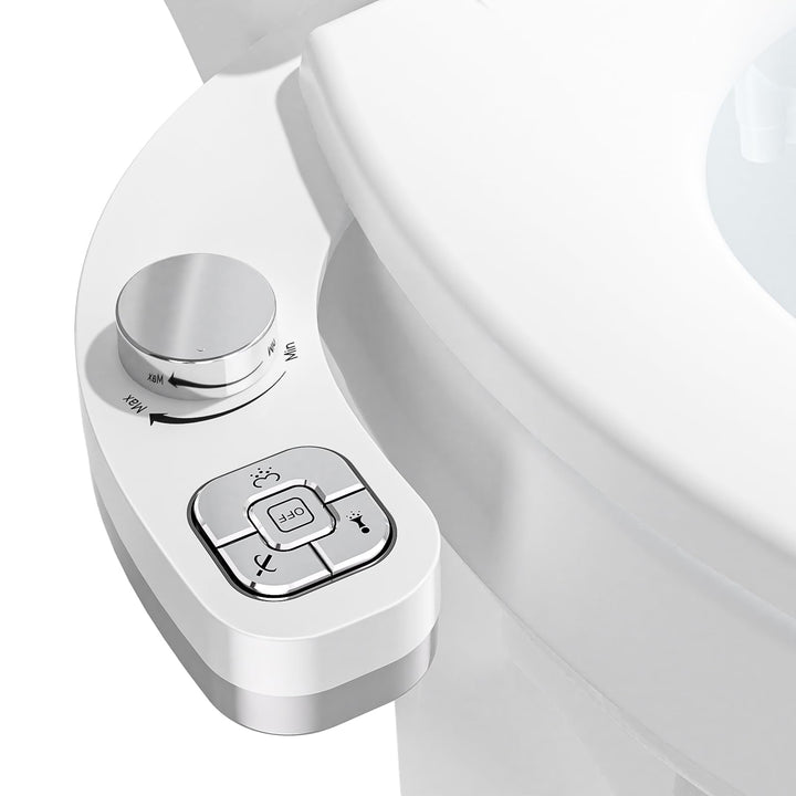 PIKETS Bidet Aufsatz Bidet Einsatz für Toilette WC Toilettensitz Bidet Aufsatz Wasserdruckregelung,