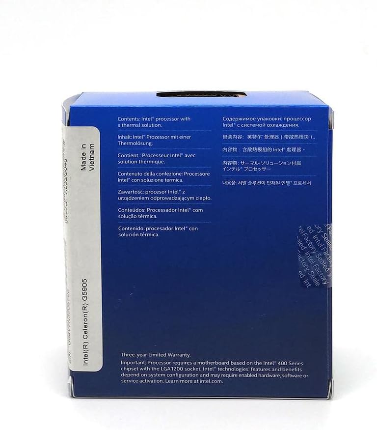 Intel Celeron G5905 3,5GHz LGA1200 Boxed BX80701G5905 Schwarz