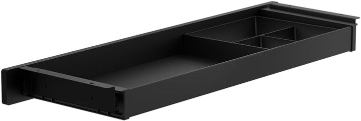 Spacetronik Schublade Unter Schreibtisch Schwarz, Unterbauschublade mit 5 Fächern, stabile Untertisc