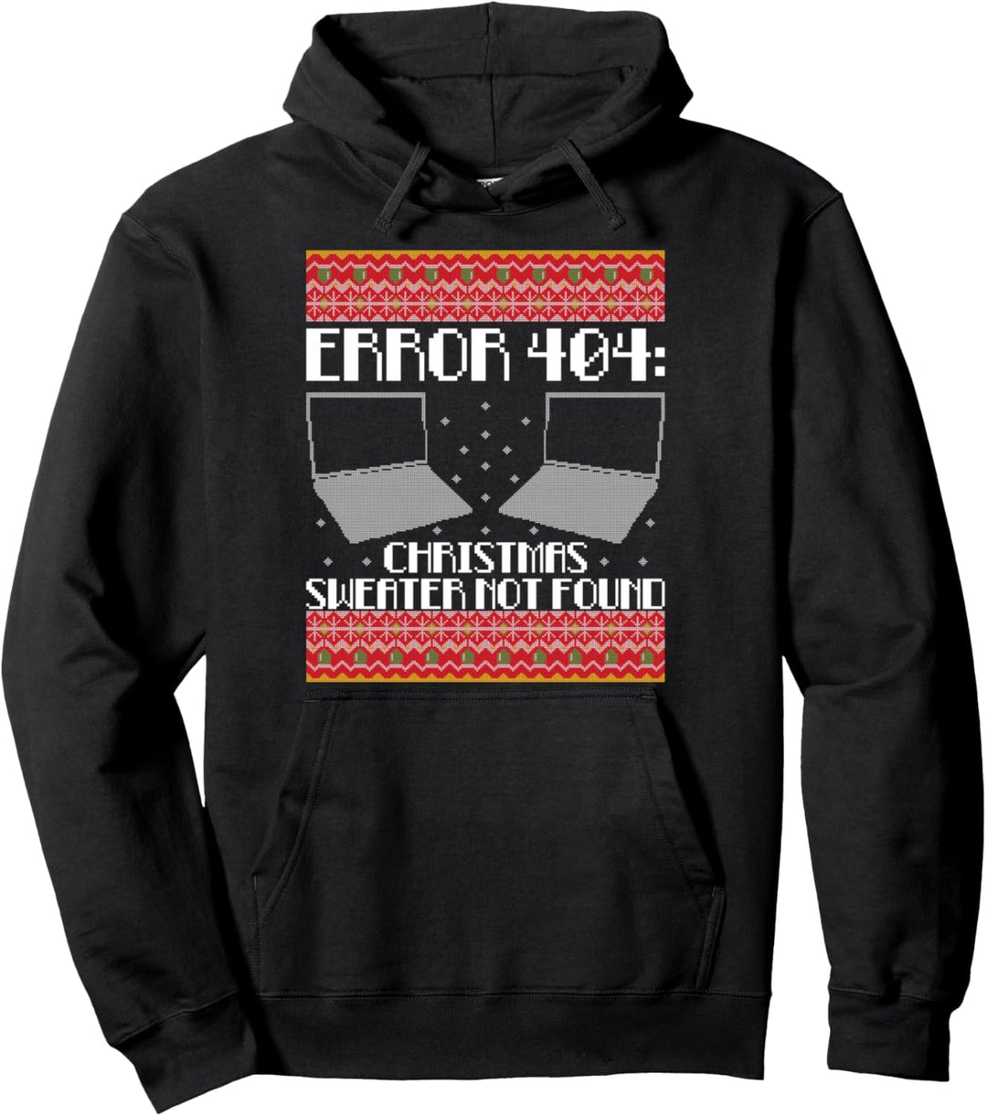 Error 404 Ugly Christmas Sweater Not Detected Programmierer Pullover Hoodie