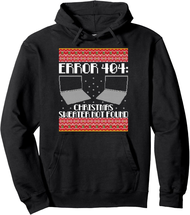 Error 404 Ugly Christmas Sweater Not Detected Programmierer Pullover Hoodie