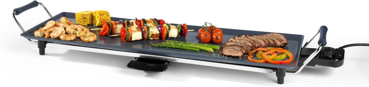 Petra Teppanyaki-Grill – Elektrische Plancha aus Keramik, 70 cm Antihaft-Grillplatte, PFAS-freie Ker