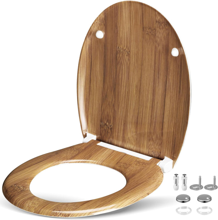 Casaria® WC Sitz Duroplast Absenkautomatik Schnellbefestigung Bad Toilettendeckel Klobrille antibakt