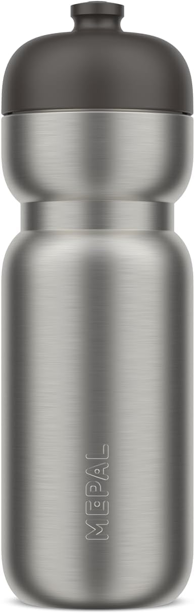 Mepal - Edelstahl Trinkflasche Pull Sport - Auslaufsicher - Mit einer Hand zu halten, öffnen und tri