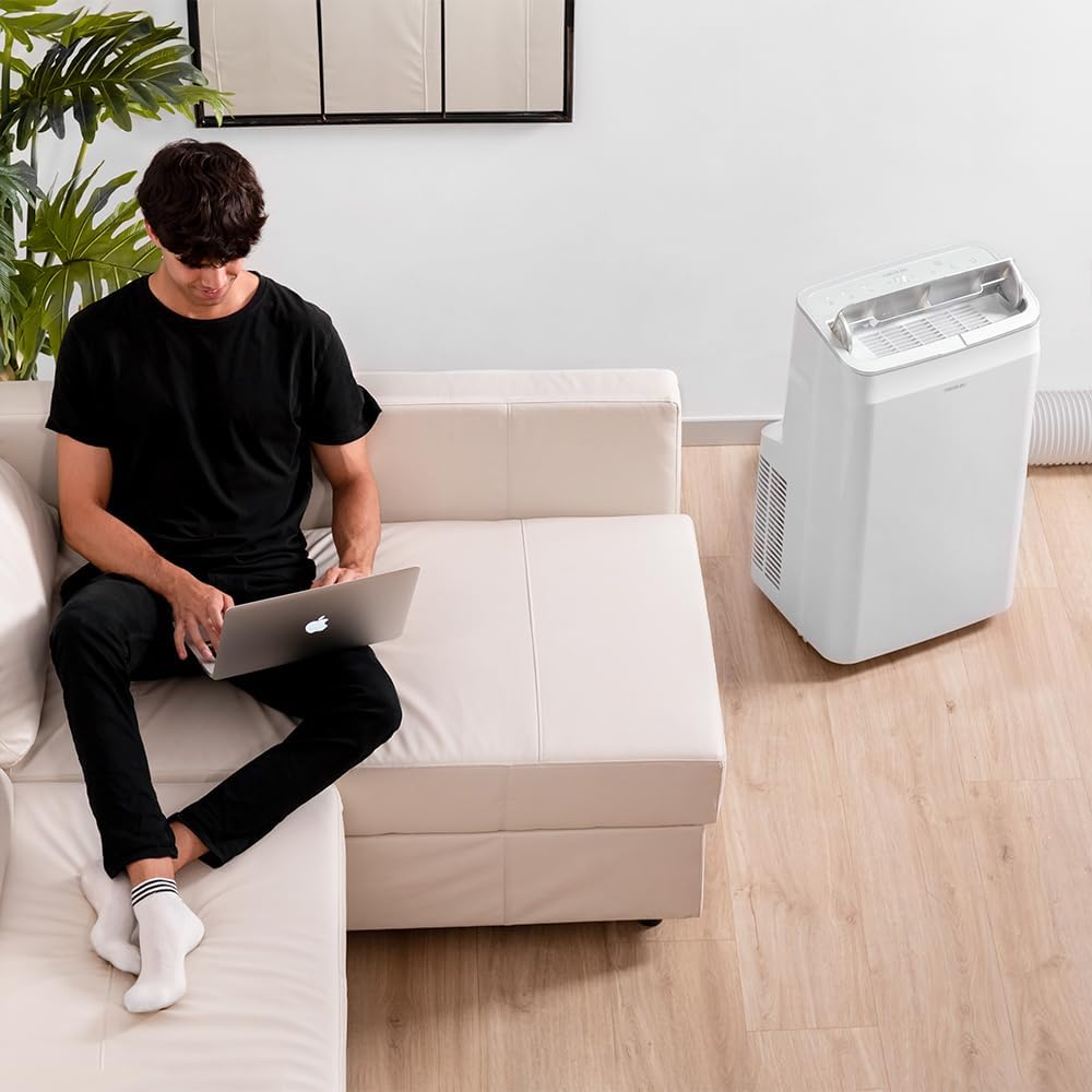Cecotec Tragbare Klimaanlage mit Fernbedienung, WLAN und Wärmepumpe Forceclima 12800 Heizung angesch