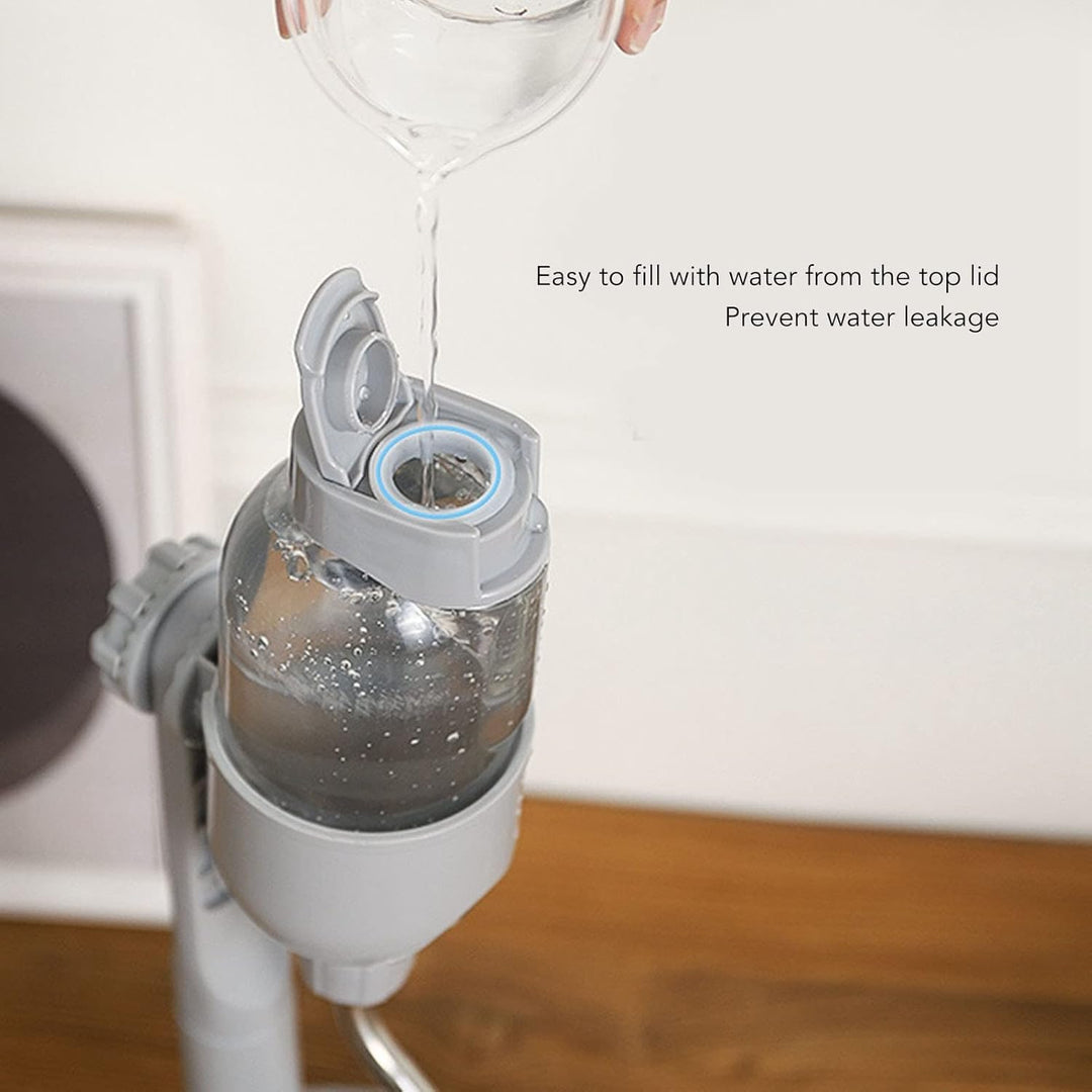 VBESTLIFE Stehender Wasserspender für Haustiere, 500 Ml, Multifunktionaler Hunde-Wasserflaschenständ