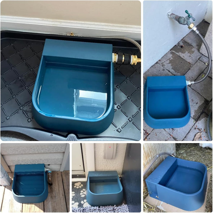 Namsan Schwimmer Tränkebecken für Haustiere Automatisch Hundetränke Schwimmertränke mit Schwimmerven