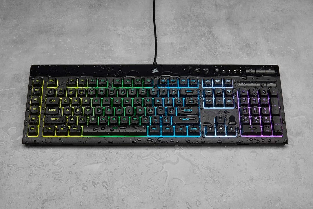 CORSAIR K55 RGB PRO Kabelgebundene Membrantastatur - IP42 staub- Und Spritzwassergeschützt - 6 Makro