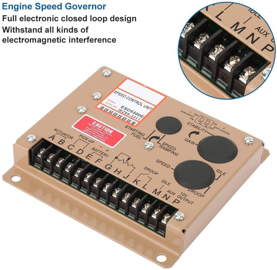Motordrehzahlregler ESD5500E Elektronisches Motorregler-Generator-Bedienfeld, 1 kHz ~ 7,5 kHz