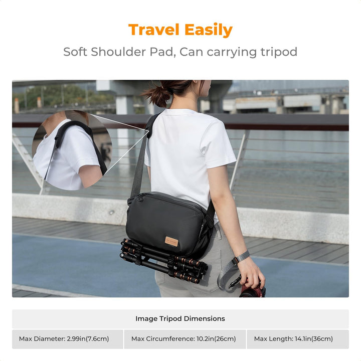 K&amp;F Concept Kamera-Rucksack, Schultertasche, quadratische Tasche, Taschen für Fotografen, Kamera-Rec