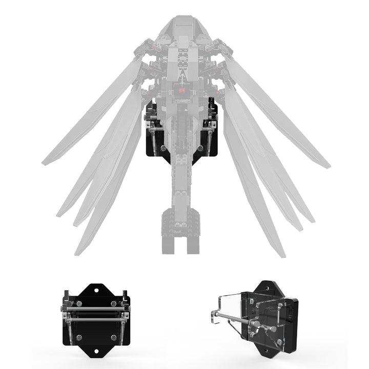 cooldac Acryl Wand Display-Ständer kompatibel mit Lego Dune 10327 Ornithopter Bausatz, individueller