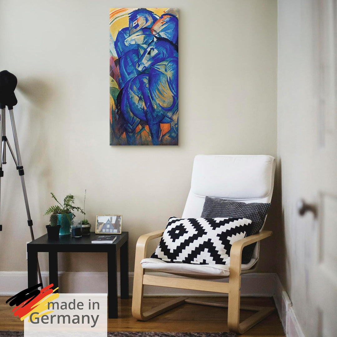 ARTland Leinwandbild Wandbild Bild auf Leinwand 30x60 cm Wanddeko Abstrakte Kunst Tiere Turm der bla