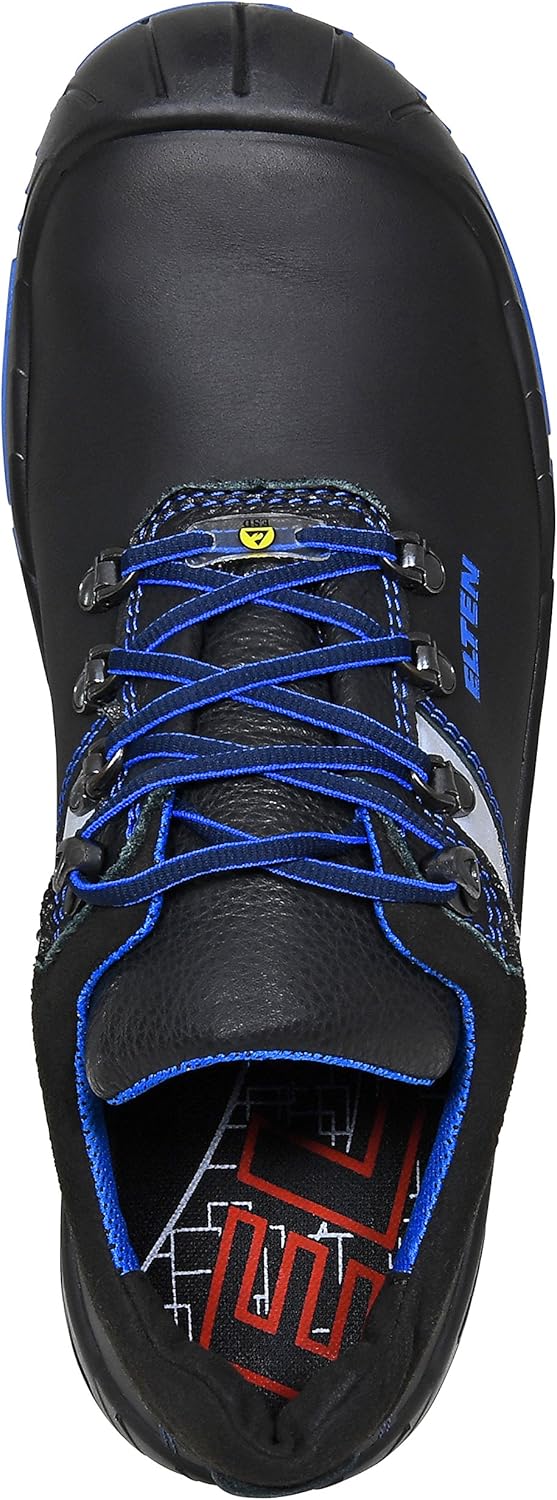 ELTEN Sicherheitsschuhe Alessio Low ESD S3, Damen und Herren, Leder, Stahlkappe, leicht, robust, Sch