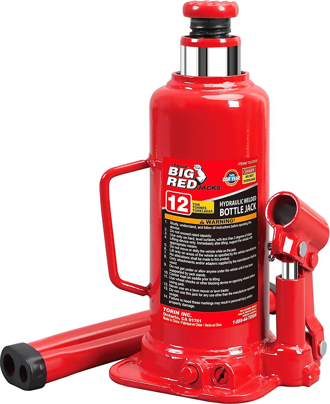 Torin T91203 Bottle-Jacks 12 Ton, 12 Ton
