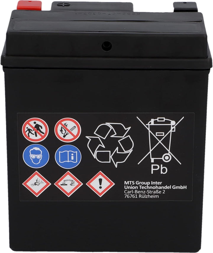 CARTEC Motorradbatterie YTX7L-BS, 6Ah, 100A, Gel Technologie Motorrad-Starter-Batterie, Erstausrüste
