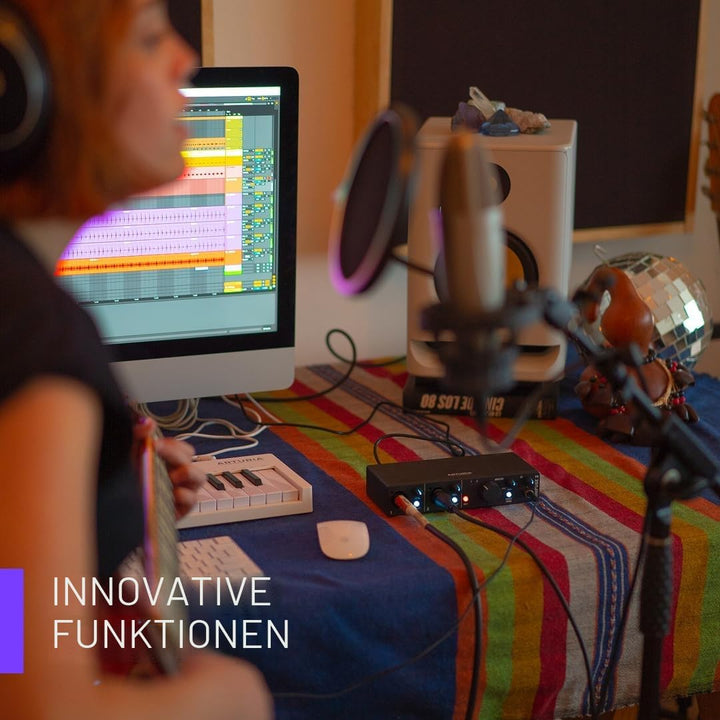 Arturia - MiniFuse 4 - Kompaktes USB-Audio-Interface mit Kreativer Software für Hochwertige Aufnahme