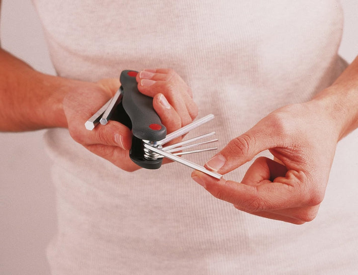 Wiha Multitool PocketStar® Innen-Sechskant 7-tlg., per Tastendruck schneller Zugriff, als Längs- und