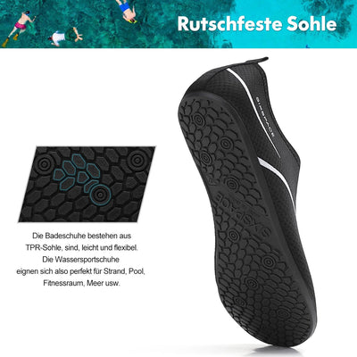 Sixspace Badeschuhe Wasserschuhe Strandschuhe Schnell Trocknend Schwimmschuhe Breathable Aquaschuhe