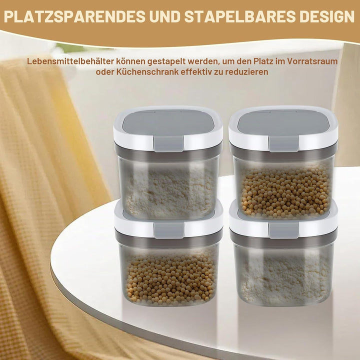 800ml Kaffeedose,Kunststoff Lebensmittel Lagerung Container mit luftdichten Deckel und Löffel,Dauerh