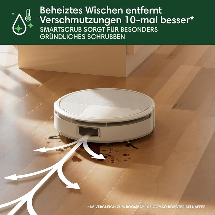 iRobot Roomba Max 705 Combo Saugroboter + AutoWash Dock: ausfahrbare, selbstreinigende Wischrolle, W