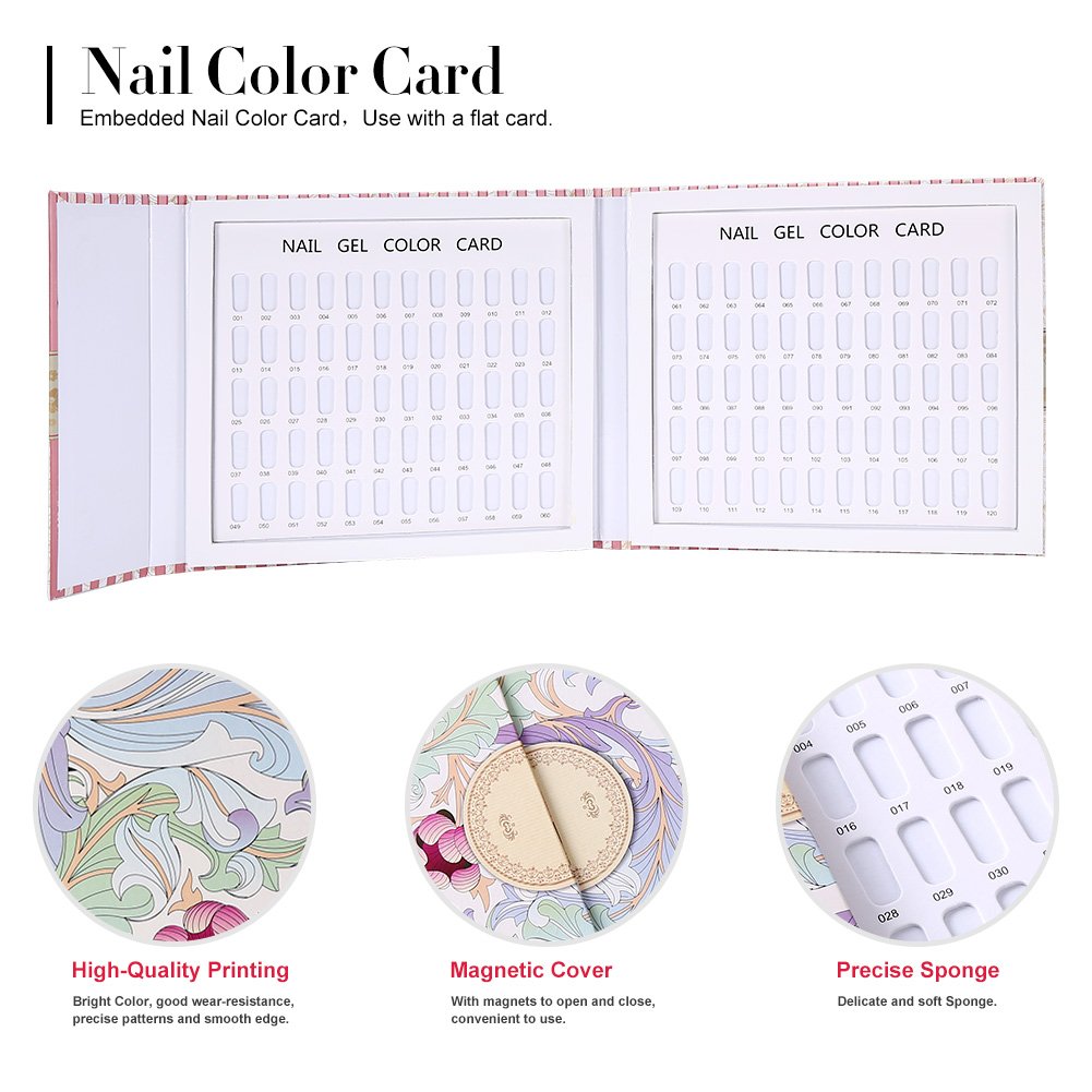 120 Farben Nail Art Farbe Exposition Nägel Farben des Gel-Salons zeigen die Zeichnungen (#2)