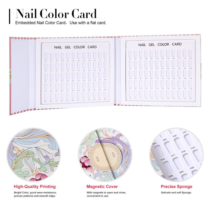 120 Farben Nail Art Farbe Exposition Nägel Farben des Gel-Salons zeigen die Zeichnungen (#2)