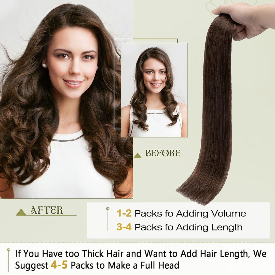 Benehair Tape in Extensions Echthaar, Invisible Tape Extensions Echt Haar, 20Pcs 30g Haarverlängerun