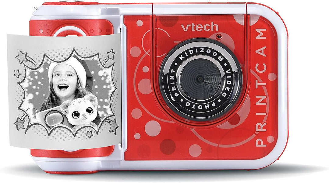 VTech KidiZoom Print Cam – Sofortbild-Kinderkamera mit Druckfunktion, Selfie- und Videofunktion, 4-1