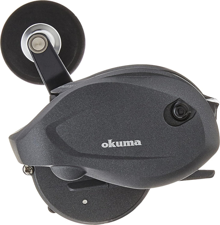 Okuma Komodo SS Baitcaster mit Aluminiumrahmen, Edelstahl, niedriges Profil Einheitsgrösse Power-Gri