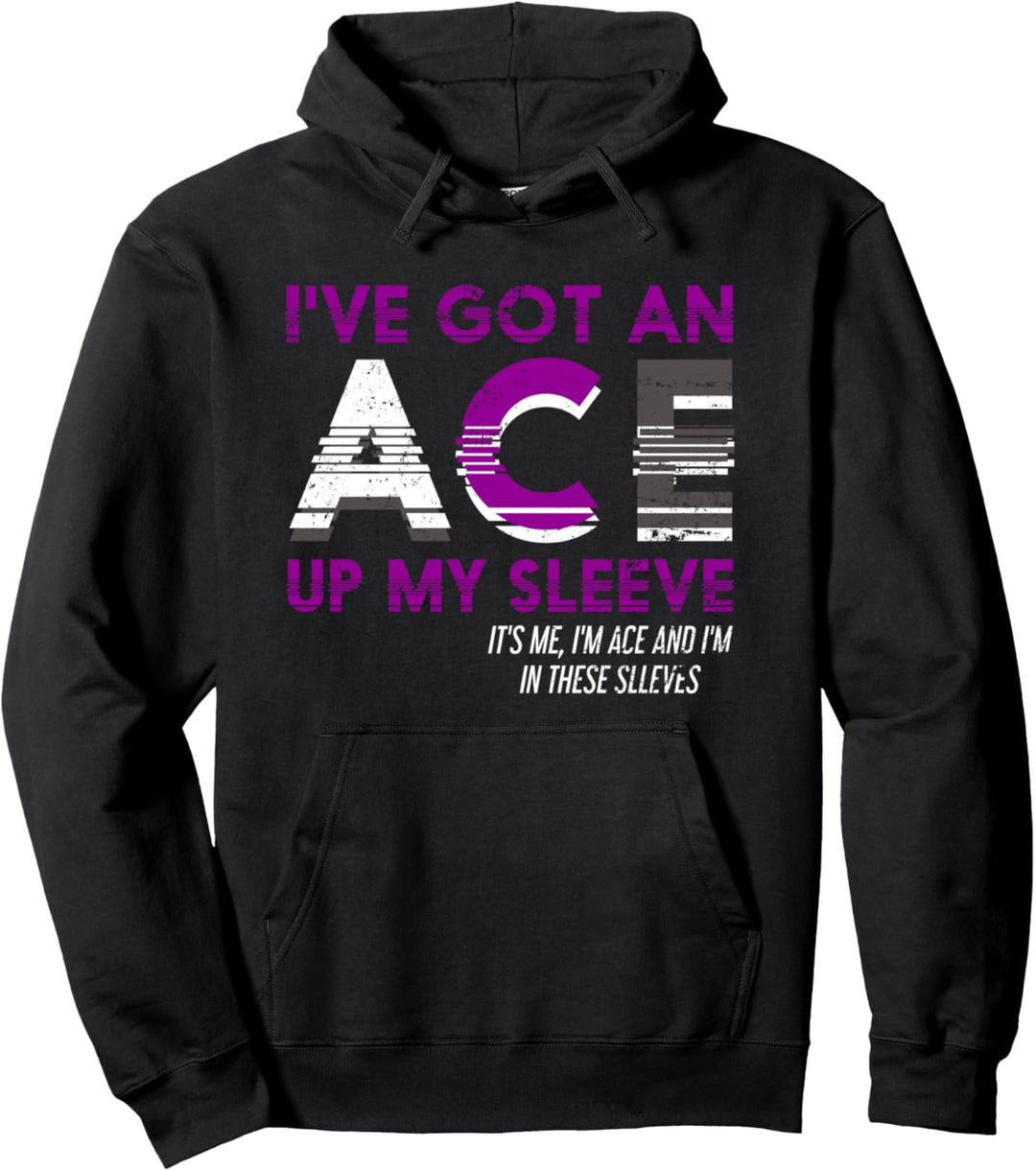 Ich habe ein Ass im Ärmel Genderfluid Geschenk Asexuell Pullover Hoodie