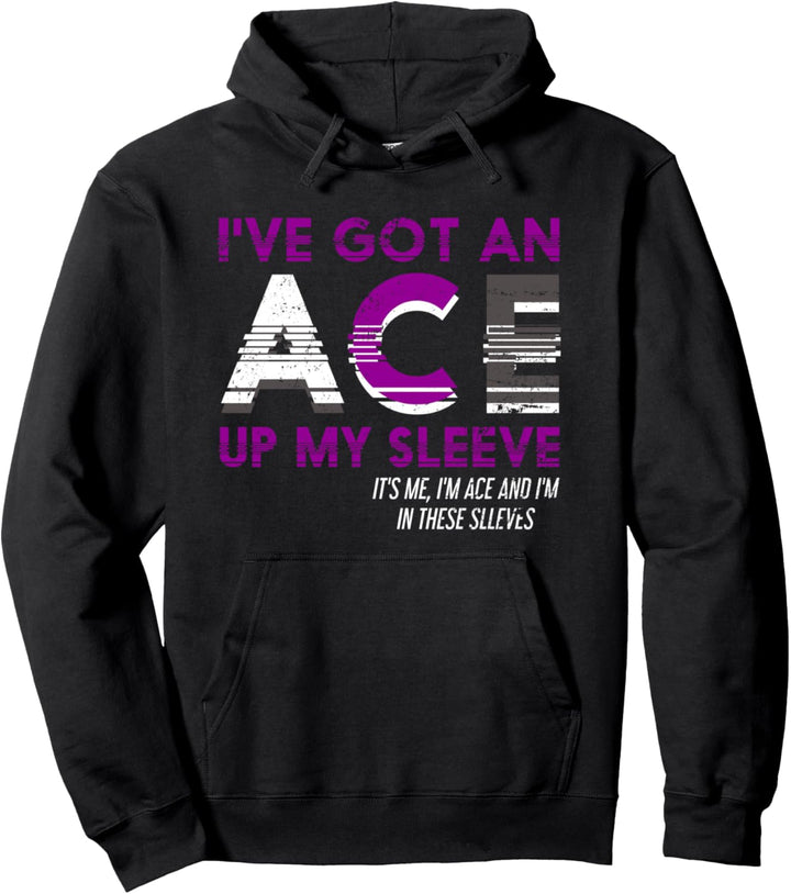 Ich habe ein Ass im Ärmel Genderfluid Geschenk Asexuell Pullover Hoodie
