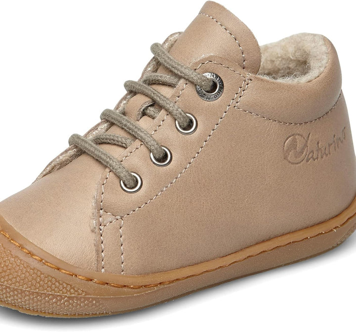 Naturino Cocoon-Lauflernschuh aus Nappaleder-Blau 19 EU Taubengrau Beige, 19 EU Taubengrau Beige